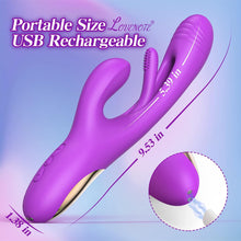 Load image into Gallery viewer, Flapping Vibrator Dildo for Women: G Spot Rabbit Vibrator with 7 Vibration 7 Flapping Modes