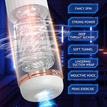 Load image into Gallery viewer, Thrusting Rotating Masturbators Cup Men Automatic Suction Hand Free Pocket Pussy