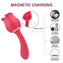 Load image into Gallery viewer, Rose Licking Nipples Dildo